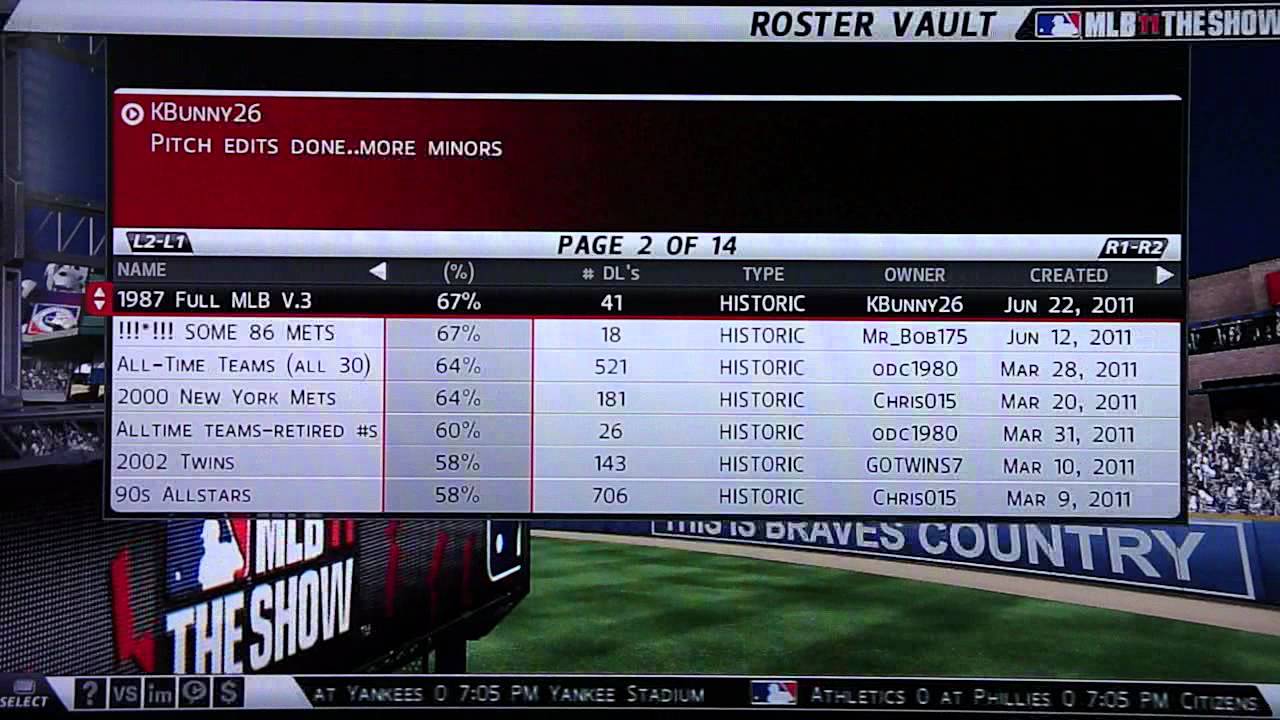 MLB 11 The Show Throwback Rosters Pt1 YouTube mlb-11-the-show-throwback-rosters-pt1-youtube