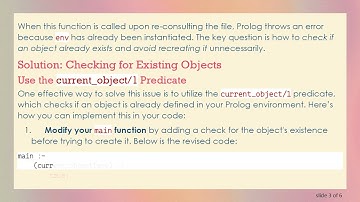 How to Check if an Object Already Exists in Prolog