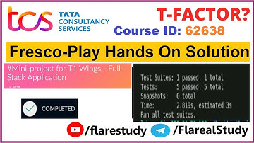 Wings 1 T1 Full Stack HandsOn 62638 MERN Stack| ‪@flareStudy‬ #digital #tcs #wings1 #mernstac