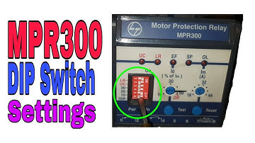 MPR 300 motor protection relay  DIP switch setting in Hindi | l&T motor protection relay setting