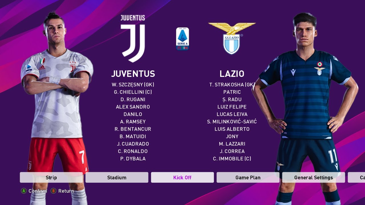 RONALDO IS BACK | JUVENTUS vs LAZIO | SERIA A | PES 20 | #PES20 #
