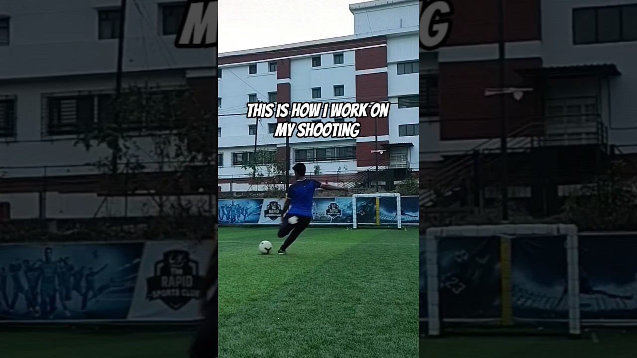This is how I work on my Shooting! #football #soccer #trendingshorts