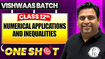 Numerical Applications Class 12 Applied Maths | Class 12th Applied Maths One Shot🎯| Vishwaas Batch