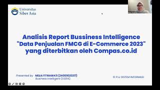 UTS Business Intelligence - Universitas Siber Asia