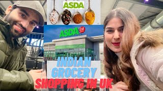 Grocery shopping at ASDA | walking tour | Indian food items in London
