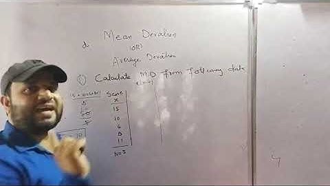 Concept of Mean or Average Deviation