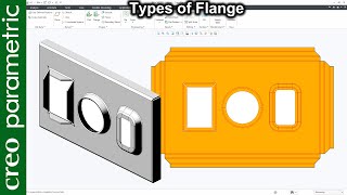 Sheet metal tutorial for beginners | Different Flange type in Creo Parametric