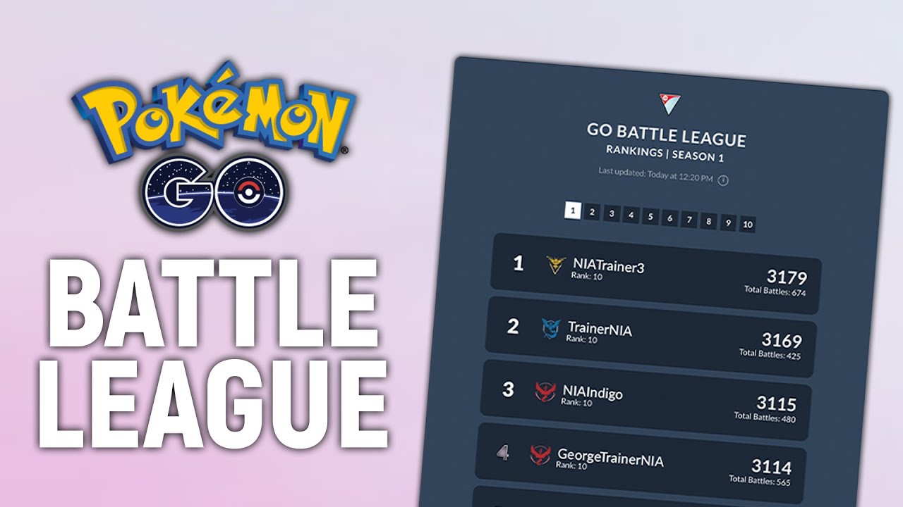 NOW! New GO Battle League Leaderboard!