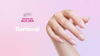 Brush On Builder Gel - Removal