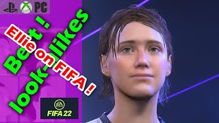 pro clubs character look alike (Ellie face on FIFA)  [FIFA 21 Pro Clubs look alike]