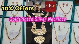 Offer GRT Gold Plated Silver Necklace 