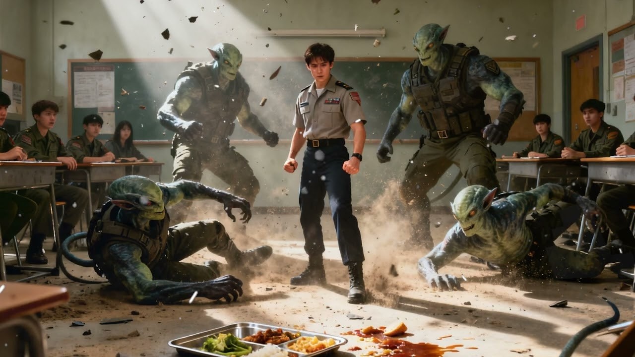 Rozlali mu lunch w klasie — ludzki kadet w 10 s wysłał 5 obcych dręczycieli do OIOM-u