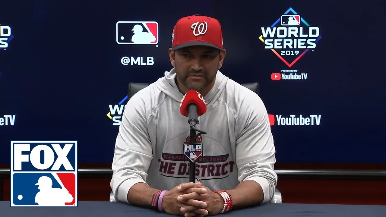 Dave Martinez breaks down timeline on Max Scherzer injury and effect on World Series | FOX MLB