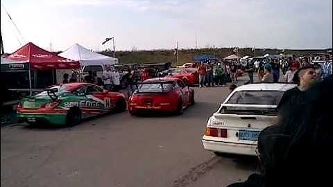 SG-Motorsport Sasha Anis 350z in pit lane after smashing track record at CSCS 2011