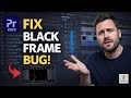 Premiere Pro Black Frame Bug | Black Screen export Fixed Now!