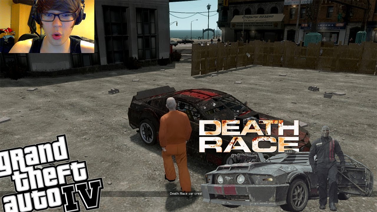 GTA 4 + Webcam Death Race Mod! Epic Vehicle with