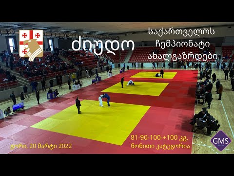 ძიუდო. საქართველოს ჩემპიონატი, ახალგაზრდებში