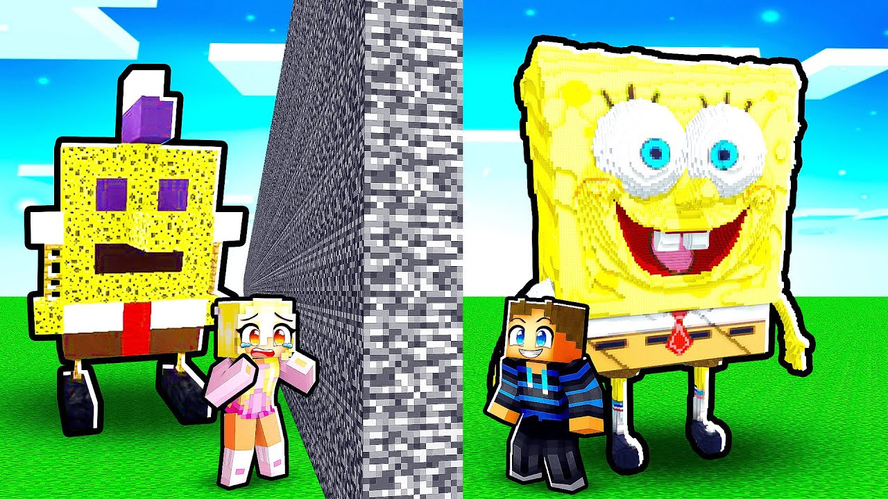Snyder Min Kæreste i en SVAMPEBOB BYGGEKONKURRENCE i Minecraft!