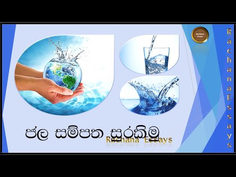 save water essay in sinhala