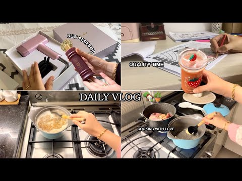 Daily Vlog Slow Living New Perfume Trying Home Laser Cooking Coffe 