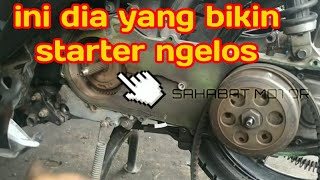 cara memperbaiki starter mio ngelos