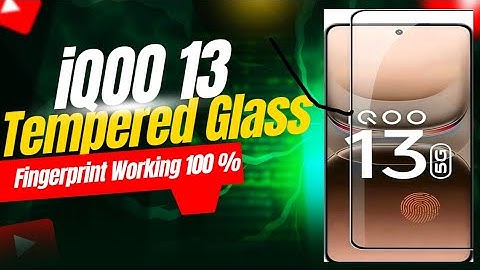 iQOO 13 😍 Tempered Glass Fingerprint Working 100% 😍 No Delay !! 🔥