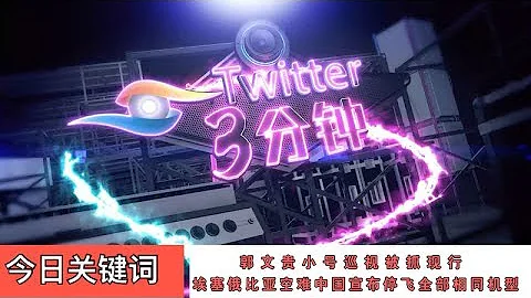 2019.3.11官場觀察工作室出品【Twitter3分鐘】《今日關鍵詞：郭文貴小號巡視被抓現行  埃塞俄比亞空難中國宣布停飛全部相同機型》主編舟宇 昭明播報 風格冷淡 一網情深 解放雙眼 用心傾聽 - 天天要聞