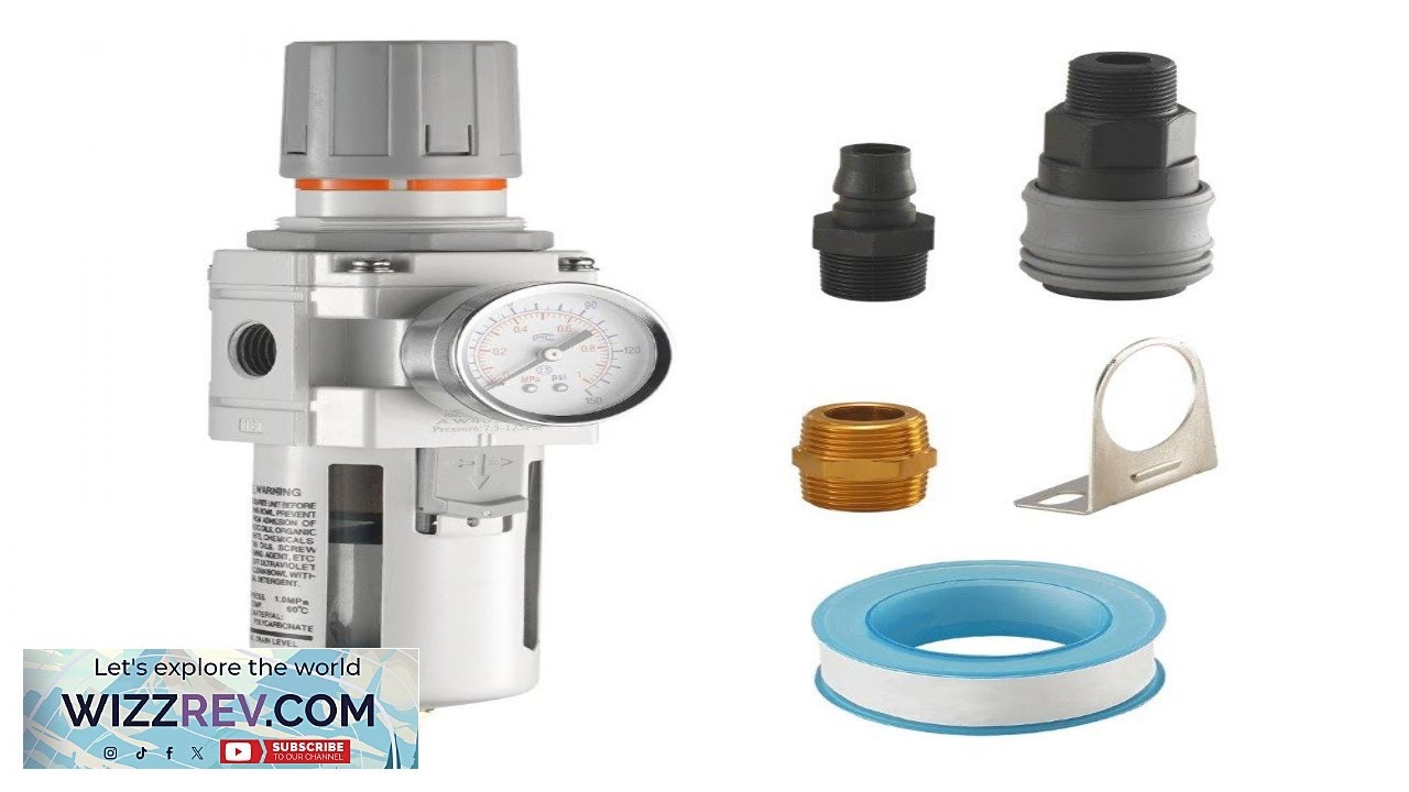 VEVOR Air Compressor Filter Regulator 1 2" NPT 5m Air Dryer for Compressor