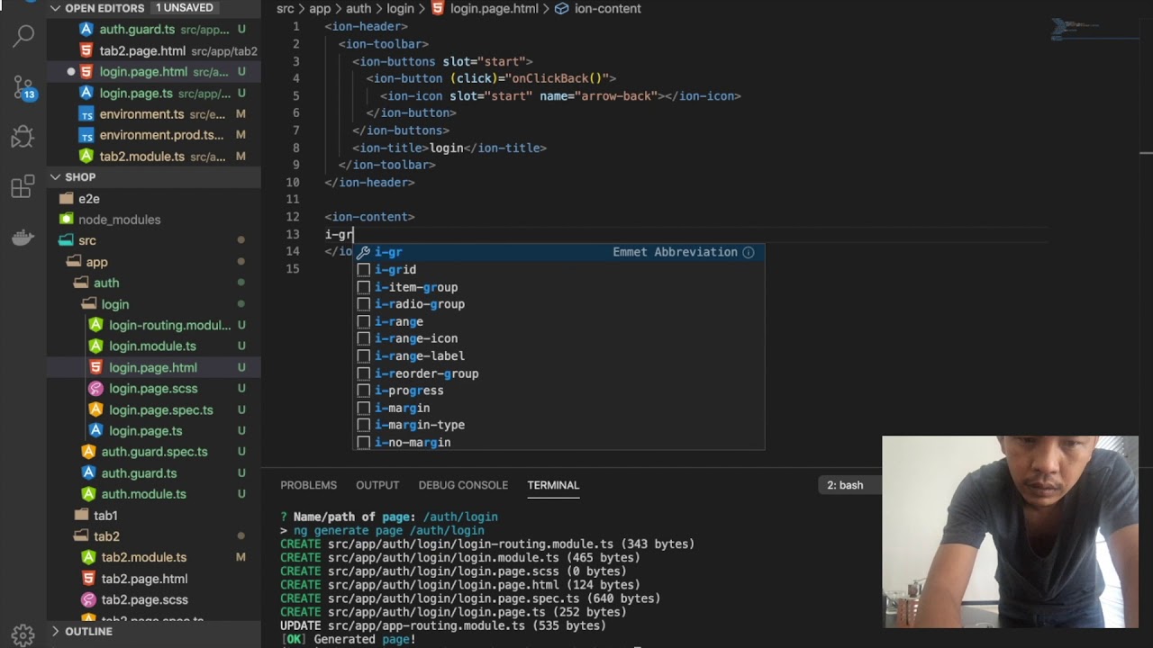 EP1 2 Online shopping application with ionic framework (2) - YouTube