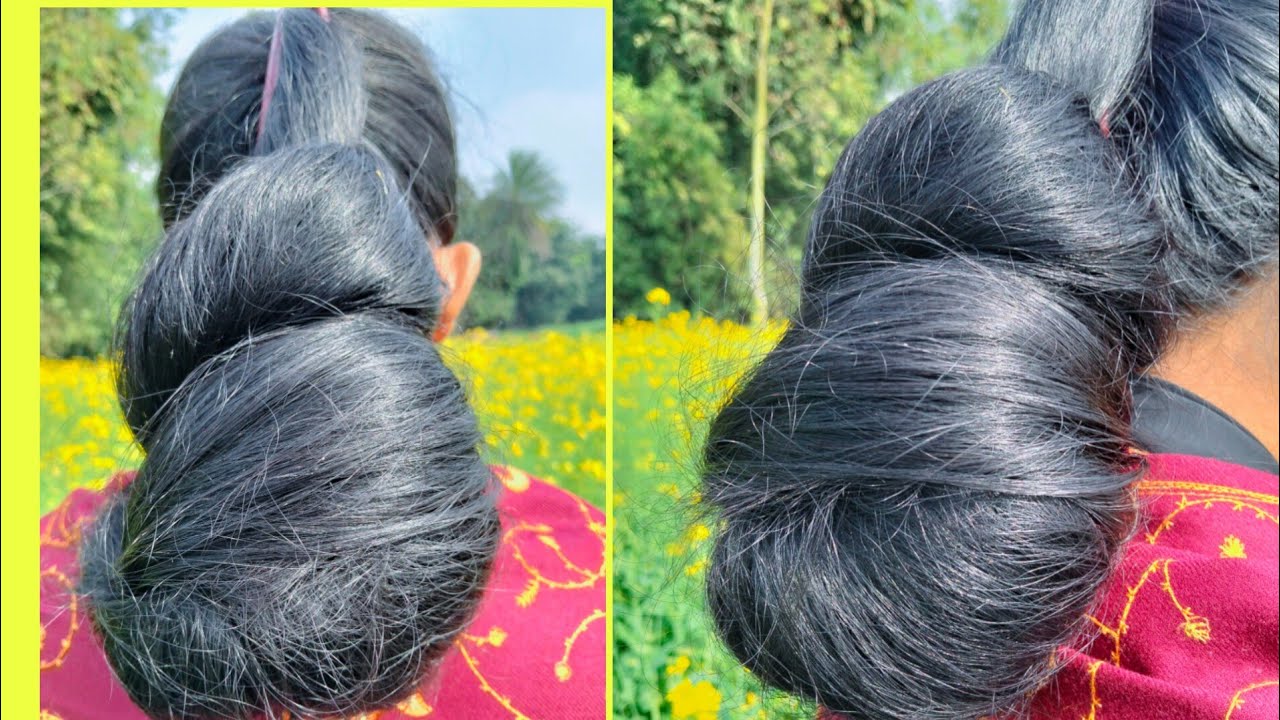 Loose hair bun styles 🔥🔥(Lata's world) 