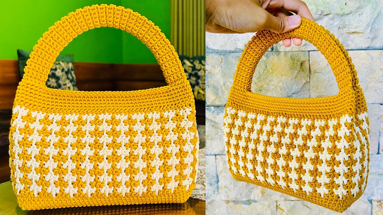How to Crochet a Cute Bag | Cara Membuat Tas Rajut Super Mudah