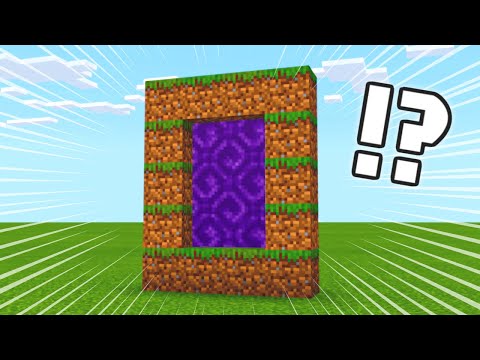 土でゲートを作ると!?【マイクラ】#Shorts