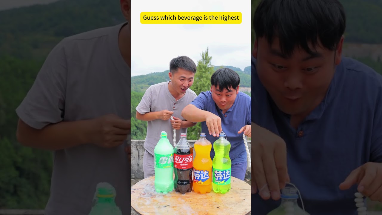 Угадайте, какой напиток шипит сильнее всего? 