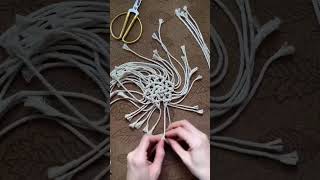 MACRAME COASTER TUTORIAL ❄️❄️❄️ link to the video in normal speed in the description