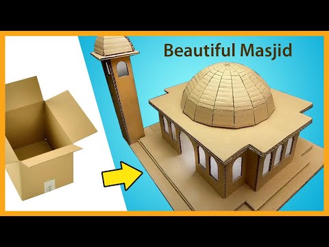 Step by Step Masjid dari Kardus (Cardboard)