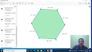Regular polygon through Geogebra