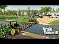 PROTABLE LAND BRIDGE | CREEK CROSSING (MILLENNIAL FARMER ROLEPLAY) FARMING SIMULATOR 19