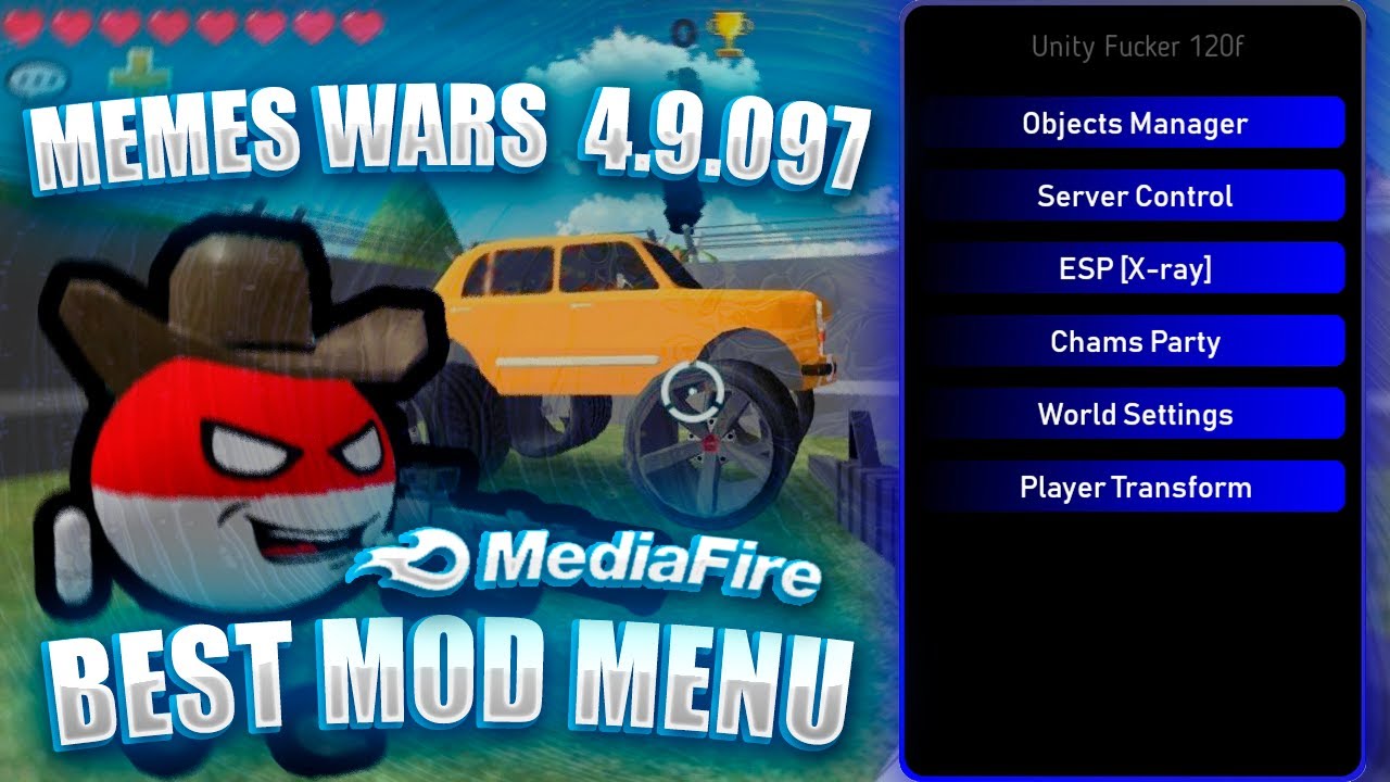 MOD MENU | MEMES WARS 4.9.097 - YouTube