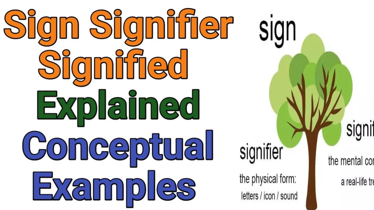 Sign Signifier Signified Explained with examples|Recommended for ...