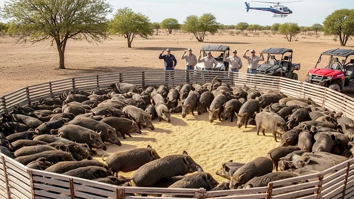 How Do They Catch 2.3 Million Wild Boars Without Hunting Them? #wildboar #hunter