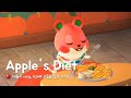 [모동숲 ASMR] 애플이의 다이어트 🍎 브이로그 | ACNH | あつ森