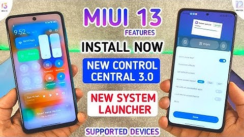 How To Install Miui 13 New Control Center 3.0 & New System Launcher | How To Install Miui 13 feature