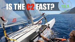 f18 Catamaran C2 strong wind multicam tutorial with commentary Profile