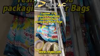 Custom 3 5g Moisture and odor resistant food packaging Mylar Bags | Recent Bags Making Record