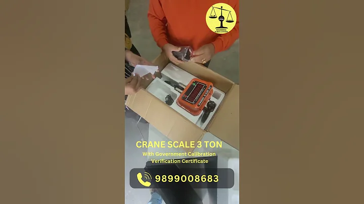 Heavy Duty Industrial Crane Scale 3 Ton | With Government Calibration Verification Certificate