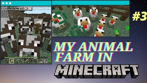 My Cow Farm and Chicken Farm in MINECRAFT [Part-3]