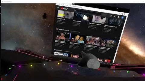 Screens and gif decorations in the cockpit with Oculus dash in Elite Dangerous