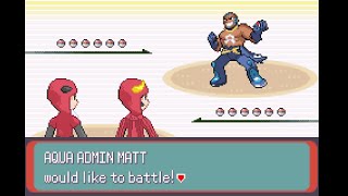 Pokemon Team Magma Edition. Vs Admin Matt