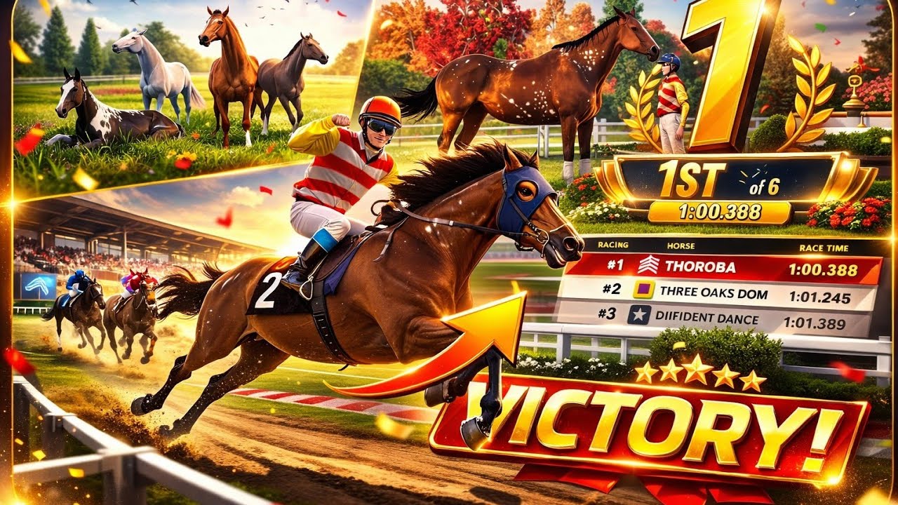 I PLAY A HORSE RIDING GAME RIVEL STAR😊 HORSE RACING🏇
