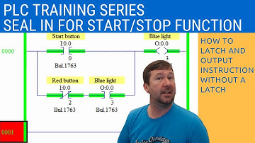 How to Program a START STOP in RsLogix 500 with a Seal In